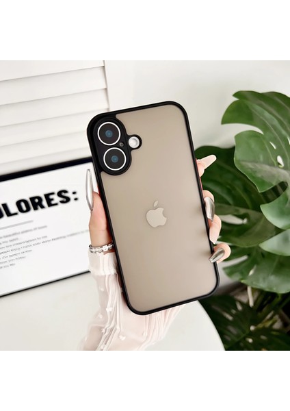 Apple iPhone 16 Plus Kılıf 3D Kamera Korumalı Arkası Mat Kenarları Renkli Silikon Kapak modelleri