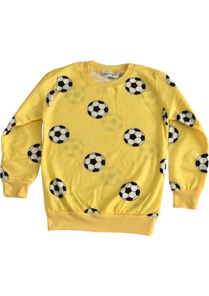 Erkek Çocuk Futbol Topu Baskılı Mevsimlik Pijama Takım modelleri