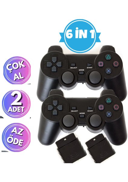 Ps1,ps2,ps3,pc,laptop,tv,tv Box,telefon,tablet Uyumlu Wirelees Kablosuz Oyun Konsolu 2 Adet