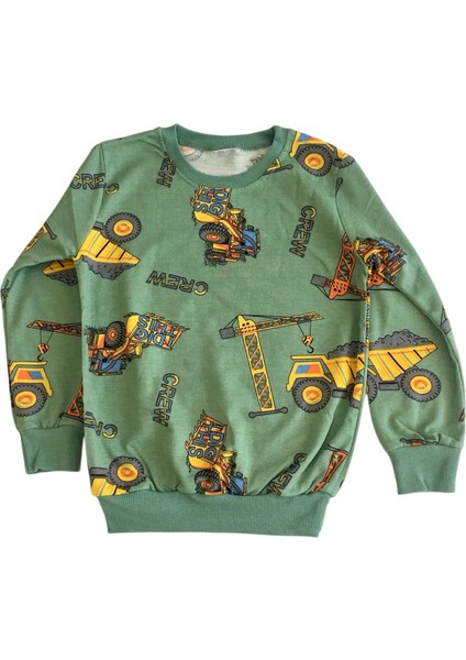 Erkek Çocuk traktör baskılı Mevsimlik Pijama Takımı modelleri