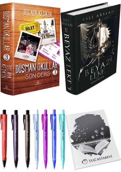 Beyaz Leke 2 / Özgürlük (Ciltli) ve Düşman Okullar 3 (Ciltli) (2'li Set)