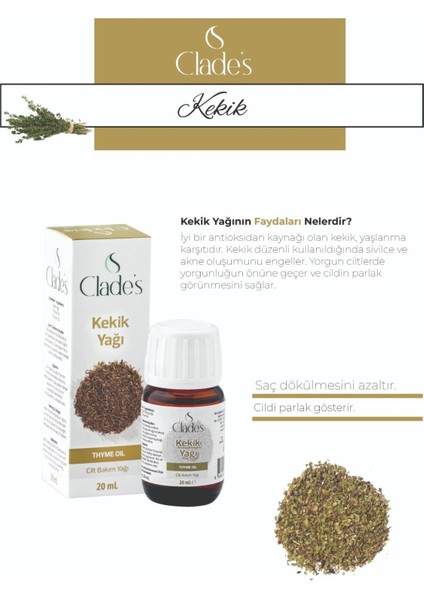 Kekik Yağı 20 ml - Cilt Bakım Yağı Thyme Oil fiyatları