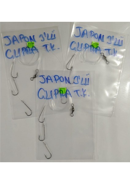 Çupra Takımı 3 Köstekli Paslanmaz Japon Iğneli Hazır Takım - 3 Adet
