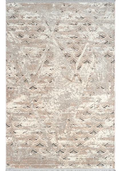 Pier Zen HG04A Krem Gri Viskon Akrilik Yumuşak Dokulu Modern Halı Karademir Home