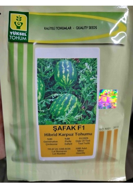 Şafak F1 Hibrit Karpuz Tohumu 1.000 Adet