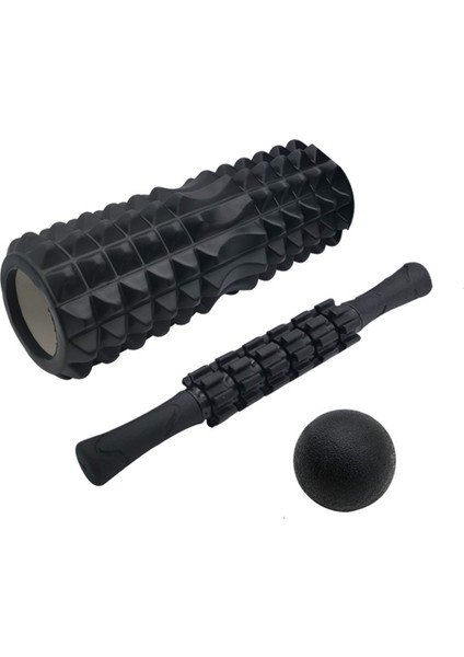 Yuekeda-Yarımay Boş Köpük Silindir Yoga Sütun Seti, 45CM (Yurt Dışından)