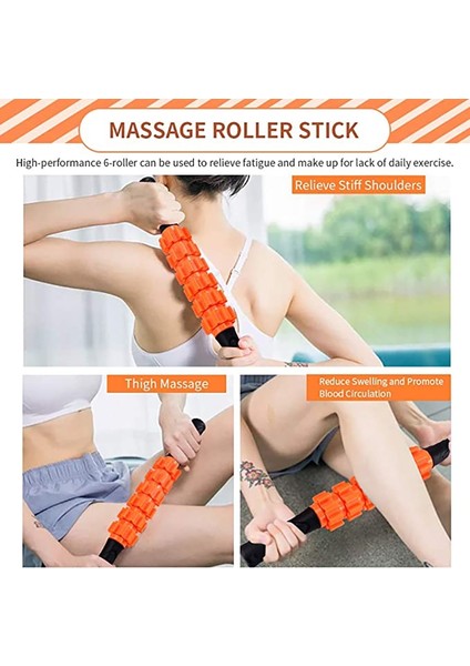 Yuekeda-6 Adet/takım Içi Boş Köpük Şaft Yoga Sütun Seti, 45CM (Yurt Dışından)