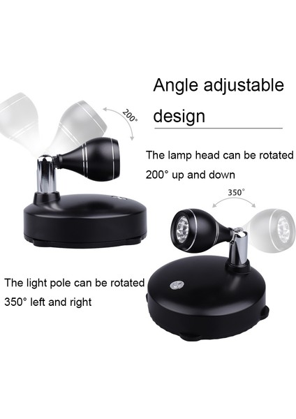 Yuekeda-Uzaktan Kumandalı Duvara Monte LED Spot (Yurt Dışından)