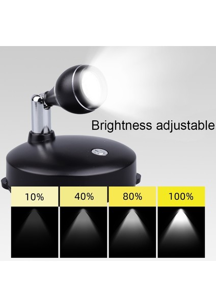 Yuekeda-Uzaktan Kumandalı Duvara Monte LED Spot (Yurt Dışından)