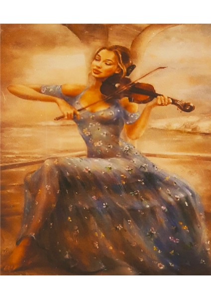 5d Elmas Taş Işleme Kiti 40X50 cm Kemancı Kız Desen fiyatları