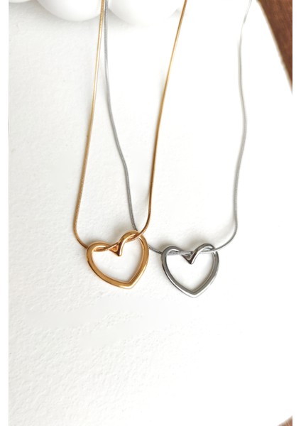 Ince Düğüm Kalp Çelik Kolye indirimleri