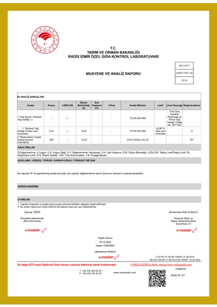 Natürel Sızma Zeytinyağı Soğuk Sıkım 3 lt