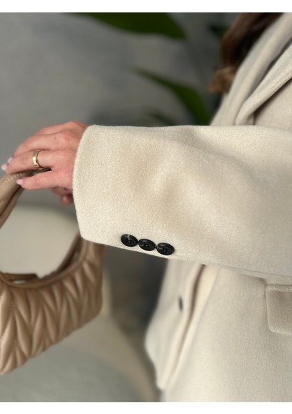 Taş Renk Dokulu Kaşe Blazer Ceket indirimleri