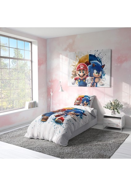 Sonic Mario Nevresim Takımı (Çarşafsız) fiyatları