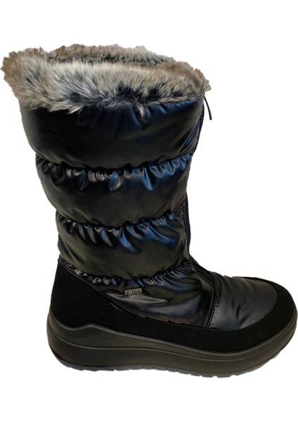 Kadın Bot (Kar) 6368 22J Jacalu Textile Upper And Synt Leather-Pu Sole Black