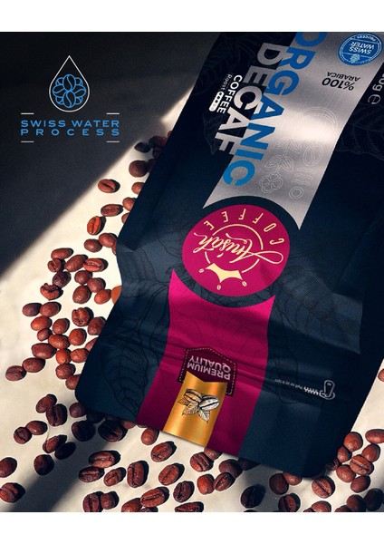 Decaf Kafeinsiz Kahve Espresso Öğütüm | Organik | Swiss Water %100 Arabica | 250G modelleri