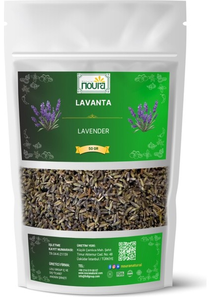 Lavanta Kurusu 50 Gr