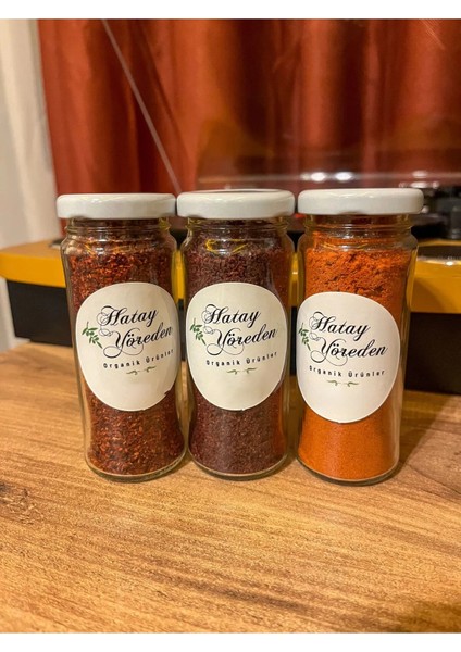 Hatay Baharat Seti - (100gr Sumak, 100gr Tatlı Toz Biber, 100gr Tatlı Pul Biber)