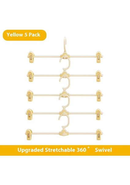 Çocuk Elbise Kurutma Askısı, Bebek Çok Fonksiyonlu Geri Çekilebilir Elbise Askısı, Pantolon Klipsli Küçük Elbise Askısı, Yenidoğan Elbise Desteği (Yurt Dışından)