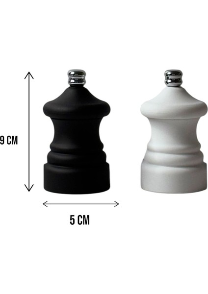 Tuz Ve Karabiber Değirmeni Baharat Öğütücü 2 Lİ SET 9 CM