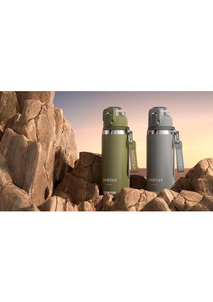 Camping Çelik Termos Matara 750ML Yeşil indirimleri