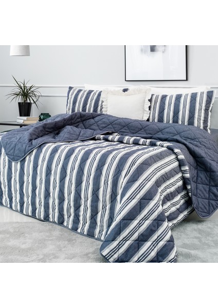 Home Infinity Çift Kişilik Complete Set 4 Parça-Indigo