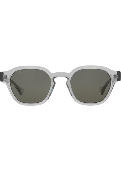 Gg 1730S 004 50 Unisex Oval Şeffaf Kemik Güneş Gözlüğü