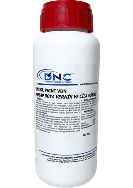 Ahşap Boya ve Vernik Sökücü Dncol Paint VDN 700 gr Etkili Temizlik Özelliği ile