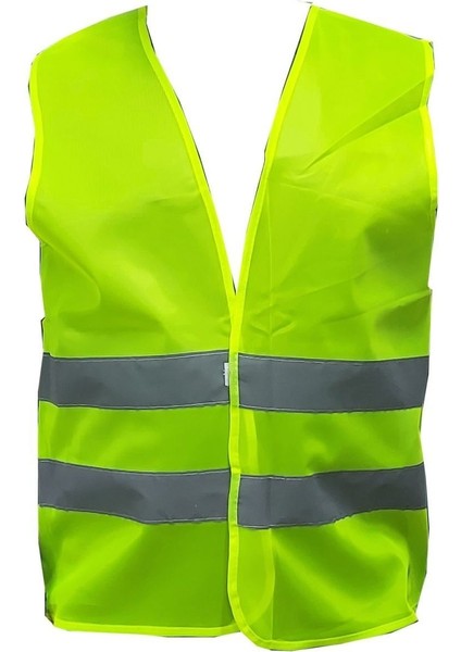 Reflektörlü Sarı Yelek Fermuarlı - Xl Beden