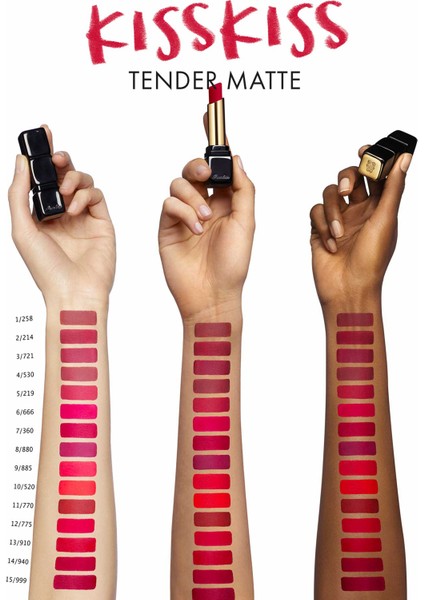 Kisskiss Tender Matte 258 Lovely Nude modelleri