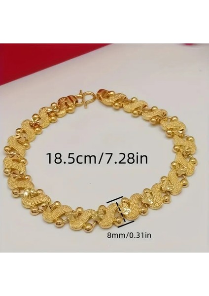 18 K Altın Kaplama Gold Renk Şık Gecelerde Şıklığınızın Simgesi Bileklik modelleri