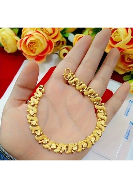 18 K Altın Kaplama Gold Renk Şık Gecelerde Şıklığınızın Simgesi Bileklik fırsatları