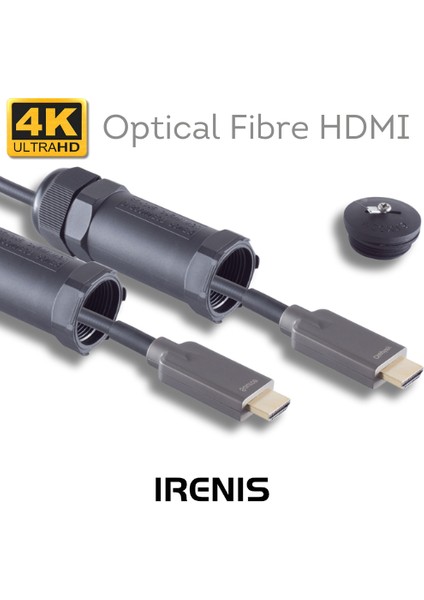 Irenıs Zırhlı HDMI 4K Hibrit Kablo, 7,50 Metre