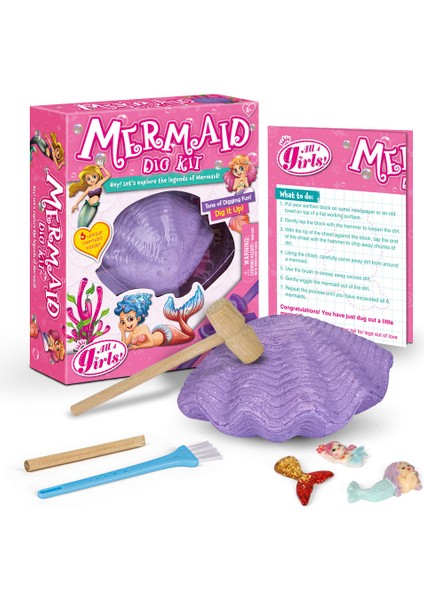 (Denizkızı Kazısı) Yeni Kör Kutu Oyuncakları Arkeolojik Kazı Kız Denizkızı Unicorn Kör Kutu Çocuk (Yurt Dışından)