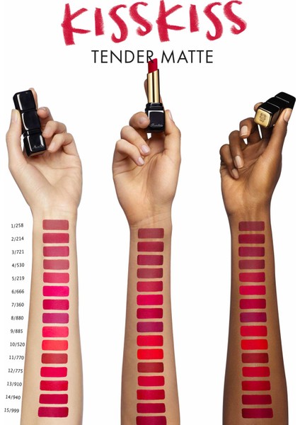 Kisskiss Tender Matte 775 Kiss Rouge modelleri