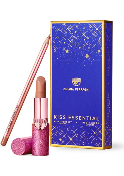 Kiss Essential 09 Bej Nude Dudak Kalemi & Ruj Seti