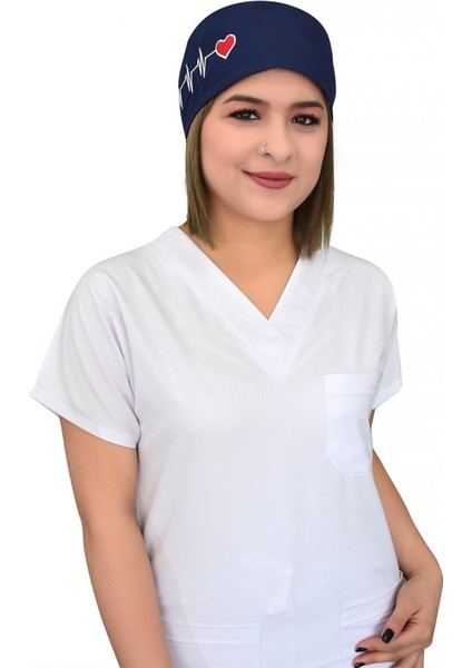 Lacivert Kalp Ritimli Doktor Hemşire Hastane Medikal Cerrahi Bone fiyatları