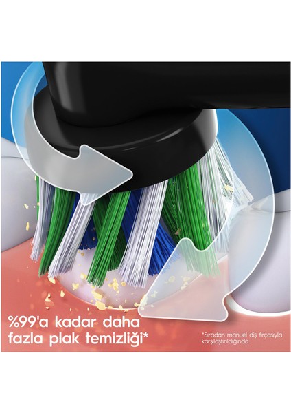 D103 Vitality Pro Cross Action Siyah Şarjlı Diş Fırçası fırsatları