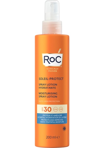 Moisturising Spray Lotion SPF30+NEMLENDIRICI Vücut Güneş Kremi 200 ml