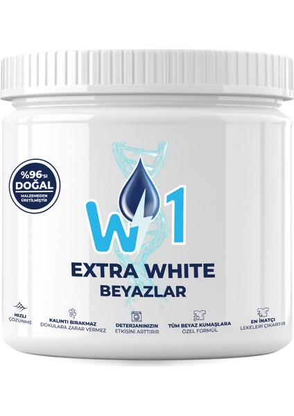 Extra White Beyazlar İçin Leke Çıkarıcı Toz Deterjan 500 gr