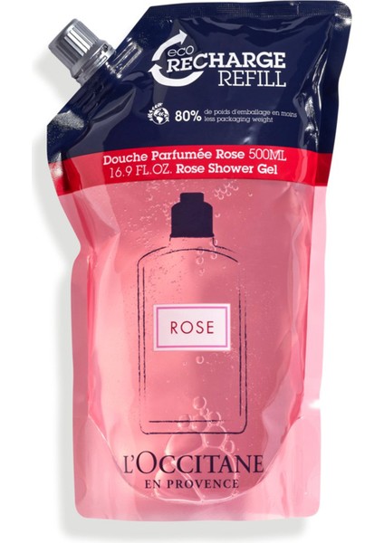 Gül Duş Jeli Ekolojik & Ekonomik Yedek 500 ml