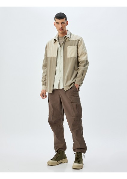 Paraşüt Pantolon Oversize Beli Bağcıklı Kargo Cep Detaylı Pamuklu fiyatları