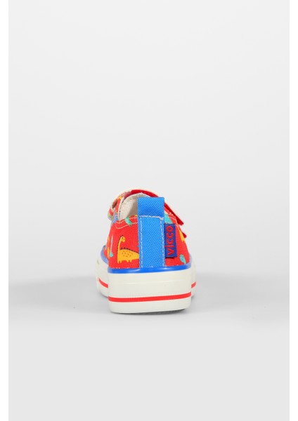 Done Desenli Unisex Okul Öncesi Kırmızı Sneaker