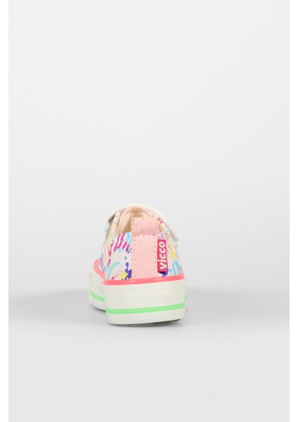 Done Desenli Kız Okul Öncesi Beyaz/pembe Sneaker