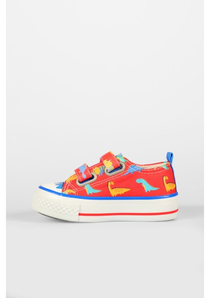 Done Desenli Unisex Okul Öncesi Kırmızı Sneaker