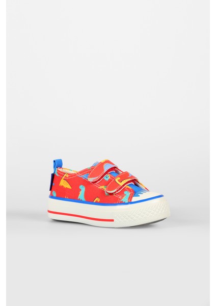 Done Desenli Unisex Okul Öncesi Kırmızı Sneaker