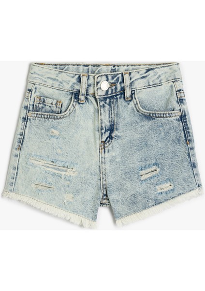 Pamuklu Basic Denim Şort