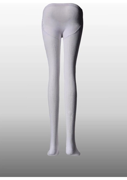 Kız Çocuk Karina Örgü Pamuklu Mevsimlik Beyaz Renkli Külotlu Çorap fiyatları