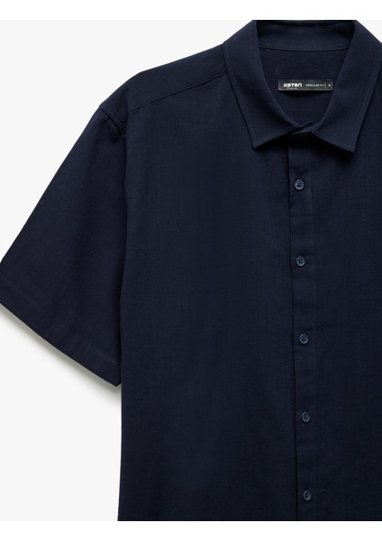 Kısa Kollu Pamuklu Regular Fit Klasik Gömlek modelleri