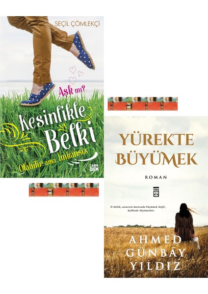 Yürekte Büyümek / Kesinlikle, Belki, Olabilir Ama İmkansız (Ciltli) (2 Kitap)